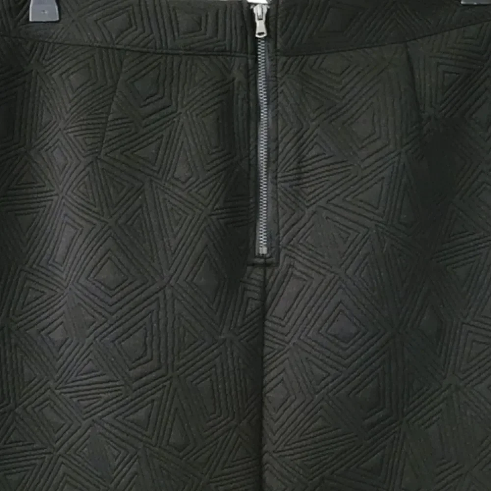 Mossimo Black Patterned Crossover Stretch Knit Pencil Skirt Size M